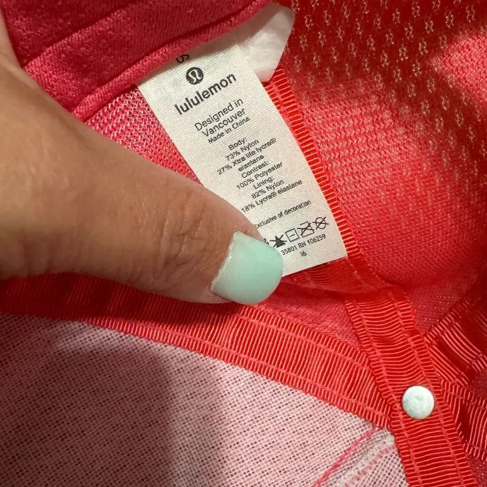 Lululemon Dash and Splash Cap II GLSY Glossy Pink O/S Hat Mesh Adjustable UV